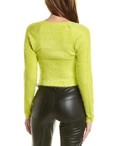 Alice + Olivia Luetta Fuzzy Top Women 2 Alice + Olivia Luetta Fuzzy Top Women - Image 2