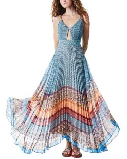 Alice + Olivia Gloria Chain Strap Maxi Dress Women