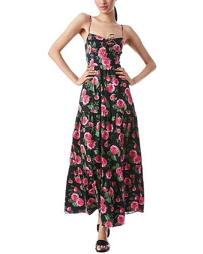 Alice + Olivia Chantay Tie Maxi Dress Women 1 Alice + Olivia Chantay Tie Maxi Dress Women