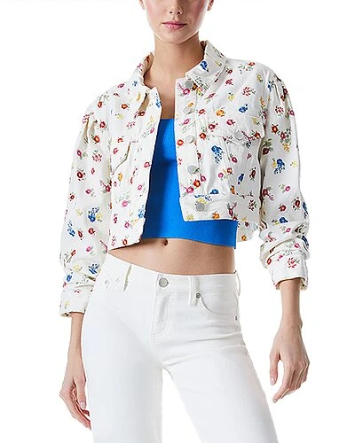 Alice + Olivia Renee Cropped Jacket Women 1 Alice + Olivia Renee Cropped Jacket Women