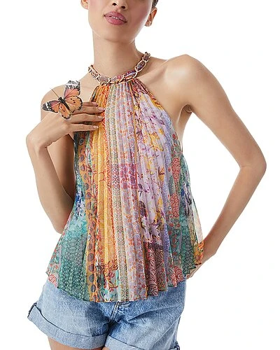 Alice + Olivia Alycia Pleated Top Women 1 Alice + Olivia Alycia Pleated Top Women