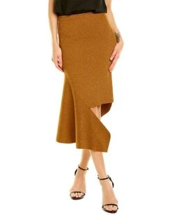 Alice + Olivia Maria Metallic Skirt Women