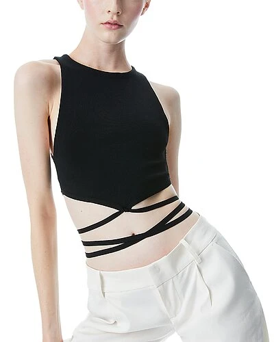 Alice + Olivia Latia Tie Waist Knit Tank Women 1 Alice + Olivia Latia Tie Waist Knit Tank Women