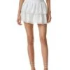 Alice + Olivia Jojo Smock Ruffle Mini Skirt Women