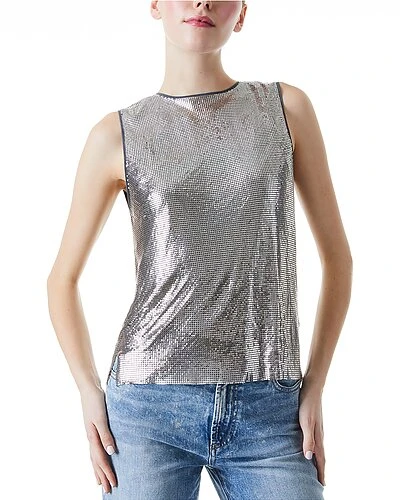 Alice + Olivia Amal Chainmail Boxy Tank Women 1 Alice + Olivia Amal Chainmail Boxy Tank Women