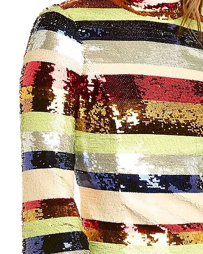 Alice + Olivia Mailynn Sequin Mini Dress Women 3 Alice + Olivia Mailynn Sequin Mini Dress Women - Image 3