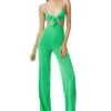 Alice + Olivia Havana Front Tie Bow Jumpsuit Women
