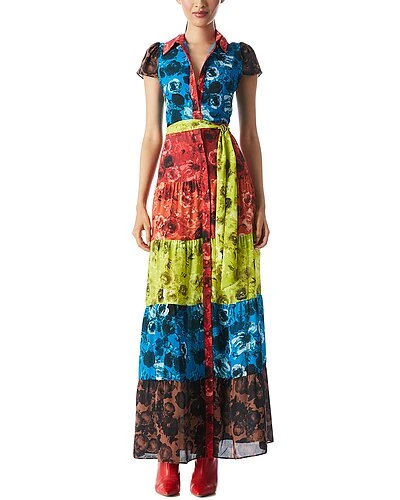 Alice + Olivia Miranda Tiered Maxi Dress Women 1 Alice + Olivia Miranda Tiered Maxi Dress Women