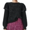 Alice + Olivia Rosi Cable Knit Wool Sweater Women