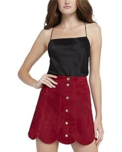 Alice + Olivia Harmon Drapey Slip Tank Women