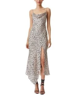 Alice + Olivia Harmony Asymmetrical Mid Dress Women