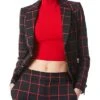 Alice + Olivia Mya Notch Collar Blazer Women