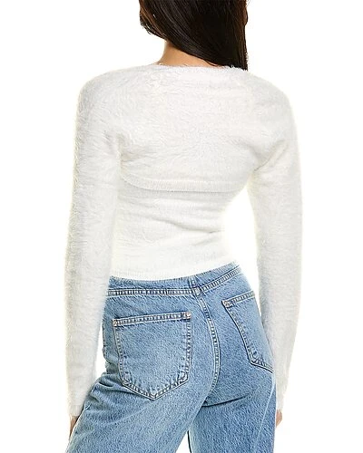 Alice + Olivia Luetta Fuzzy Top Women 2 Alice + Olivia Luetta Fuzzy Top Women - Image 2