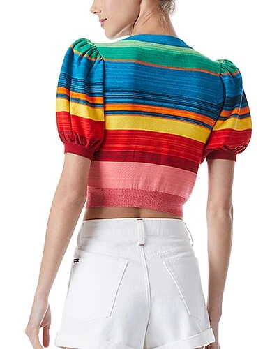 Alice + Olivia Romi Stripe Cardigan Women 2 Alice + Olivia Romi Stripe Cardigan Women - Image 2