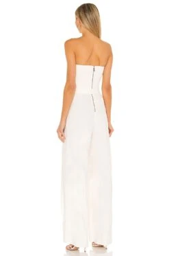 Alice + Olivia Bebe Bustier Jumpsuit Off White -Alice + Olivia Shop ALI WC11 V3