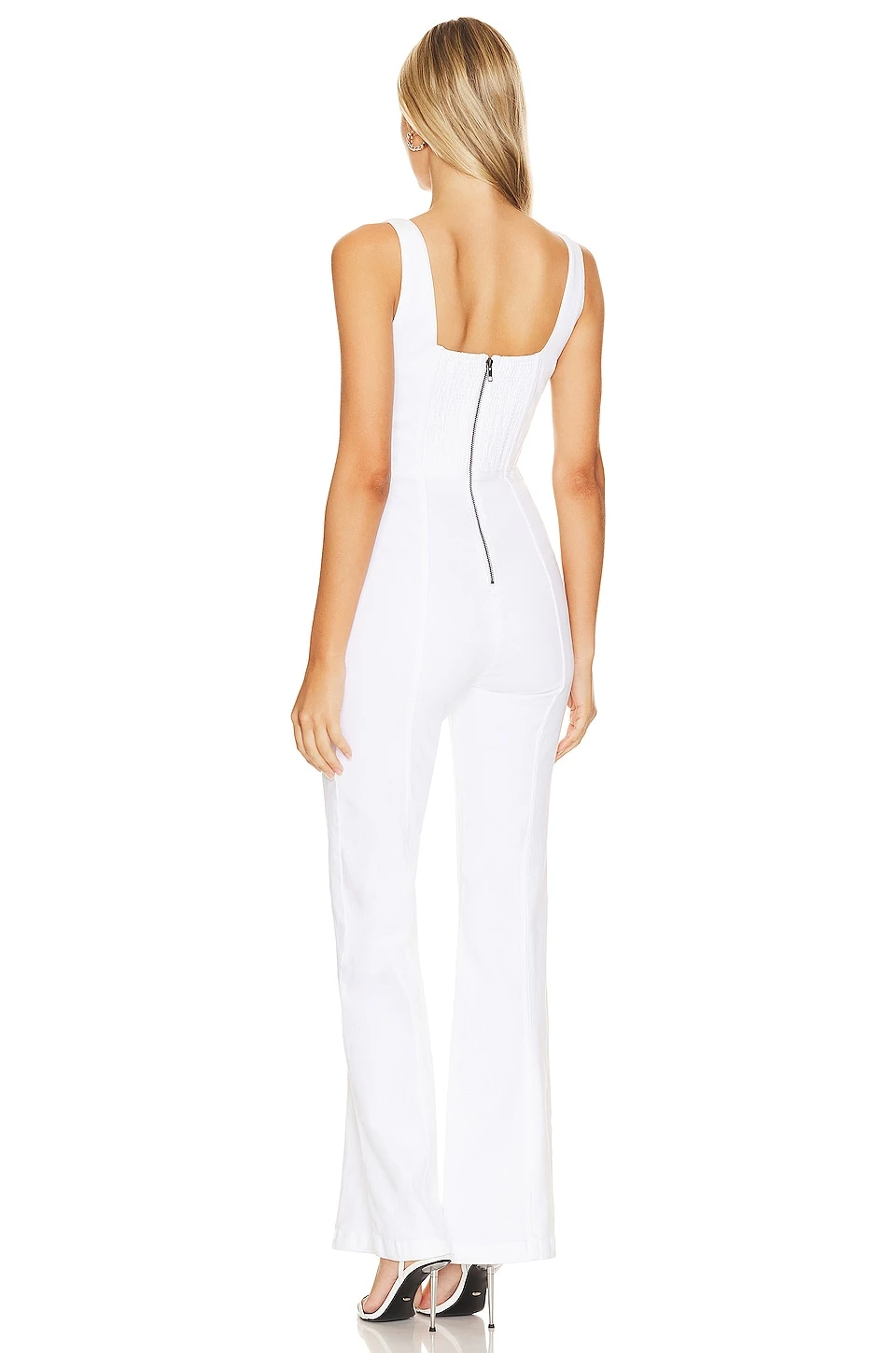 Alice + Olivia Chels Corset Sleeveless Jumpsuit White 3 Alice + Olivia Chels Corset Sleeveless Jumpsuit White - Image 3