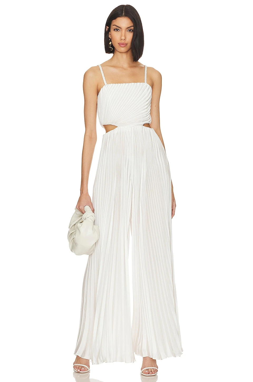 Alice + Olivia Powell Jumpsuit White 1 Alice + Olivia Powell Jumpsuit White