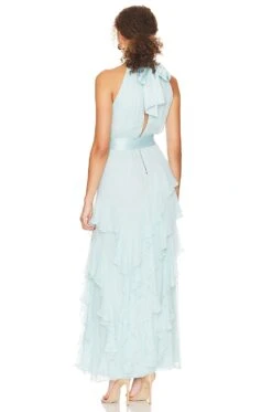 Alice + Olivia Emelia Halter Neck Maxi Dress Julep -Alice + Olivia Shop ALI WD1012 V3