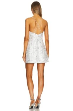 Alice + Olivia Tayla Intern Mini Dress White -Alice + Olivia Shop ALI WD1019 V3