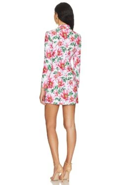 Alice + Olivia Latoya Blazer Mini Dress High Tea Floral -Alice + Olivia Shop ALI WD1024 V3
