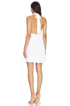Alice + Olivia Aviana Halter Neck Mini Dress White 5 Alice + Olivia Aviana Halter Neck Mini Dress White -Alice + Olivia Shop ALI WD1025 V3
