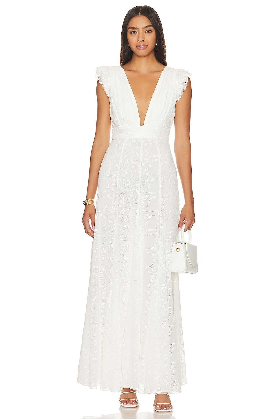 Alice + Olivia Vanna Dress White 1 Alice + Olivia Vanna Dress White
