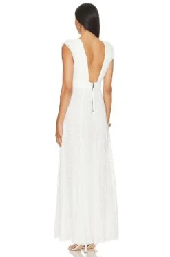 Alice + Olivia Vanna Dress White 5 Alice + Olivia Vanna Dress White -Alice + Olivia Shop ALI WD1033 V3