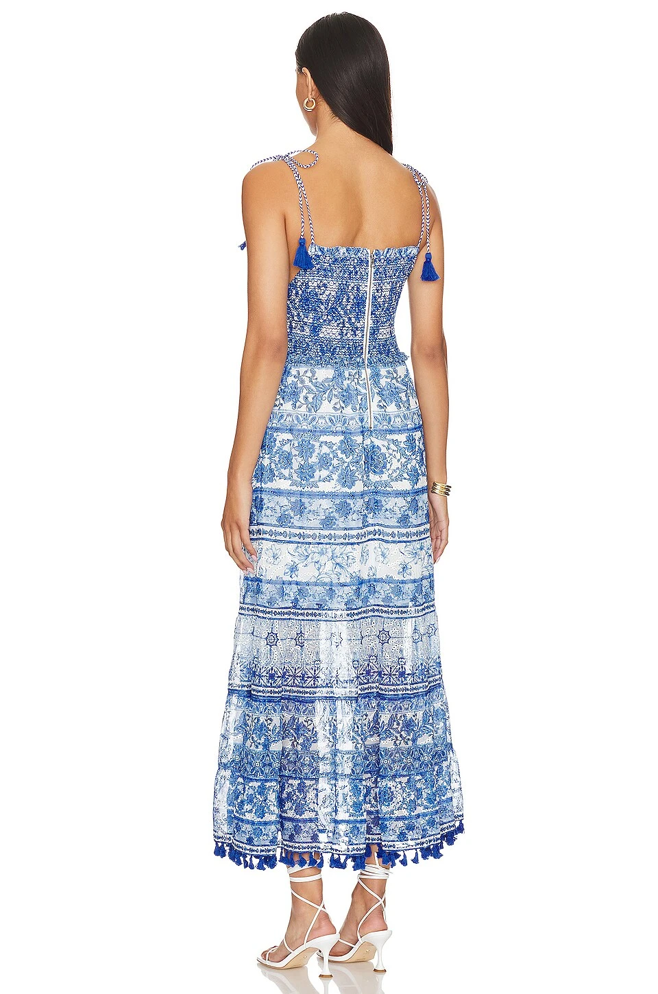 Alice + Olivia Monnie Midi Dress Greek Tile 3 Alice + Olivia Monnie Midi Dress Greek Tile - Image 3