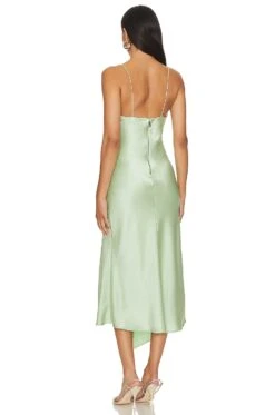 Alice + Olivia Harmony Midi Dress Green Tea 5 Alice + Olivia Harmony Midi Dress Green Tea -Alice + Olivia Shop ALI WD1039 V3