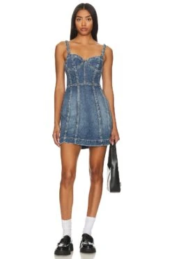 Alice + Olivia VESTIDO RAYLENE Avery Blue