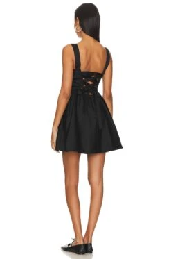 Alice + Olivia Saige Mini Dress Black 5 Alice + Olivia Saige Mini Dress Black -Alice + Olivia Shop ALI WD1052 V3