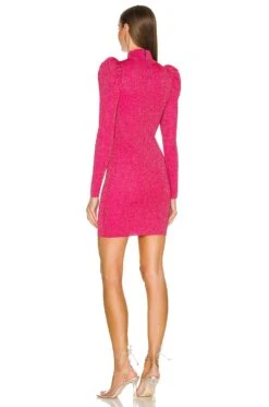 Alice + Olivia VESTIDO ISSA Wild Pink Metallic -Alice + Olivia Shop ALI WD872 V3