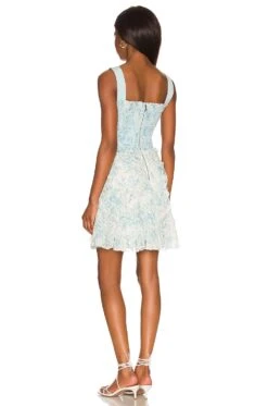 Alice + Olivia Jocelyn Smock Mini Dress Antique Butterfly Off White 5 Alice + Olivia Jocelyn Smock Mini Dress Antique Butterfly Off White -Alice + Olivia Shop ALI WD925 V3