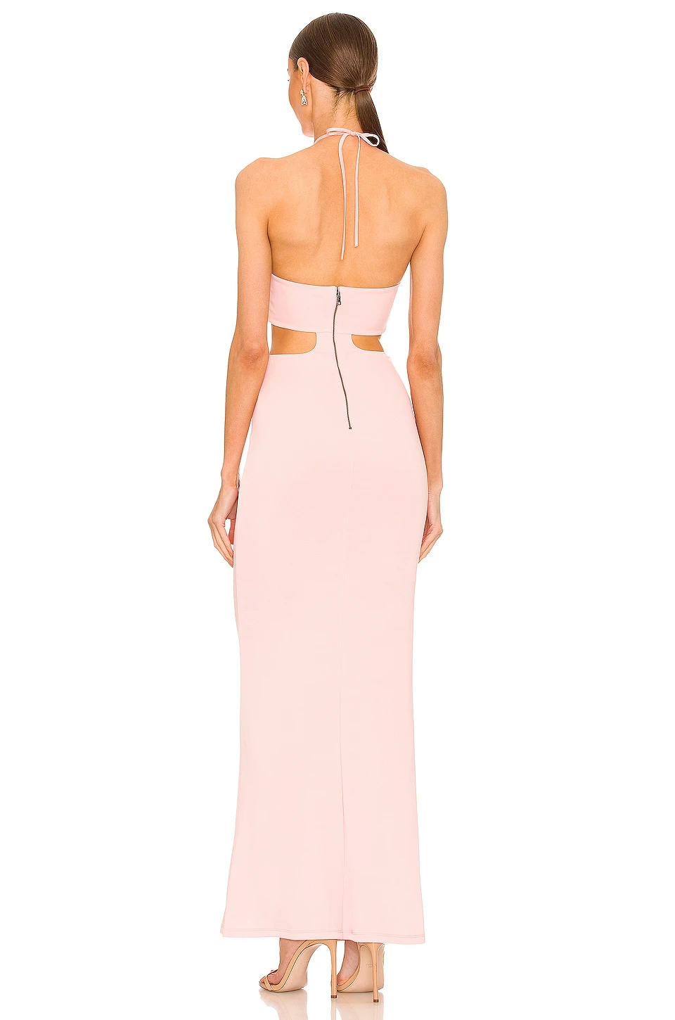 Alice + Olivia Marguerite Cutout Dress English Rose 3 Alice + Olivia Marguerite Cutout Dress English Rose - Image 3