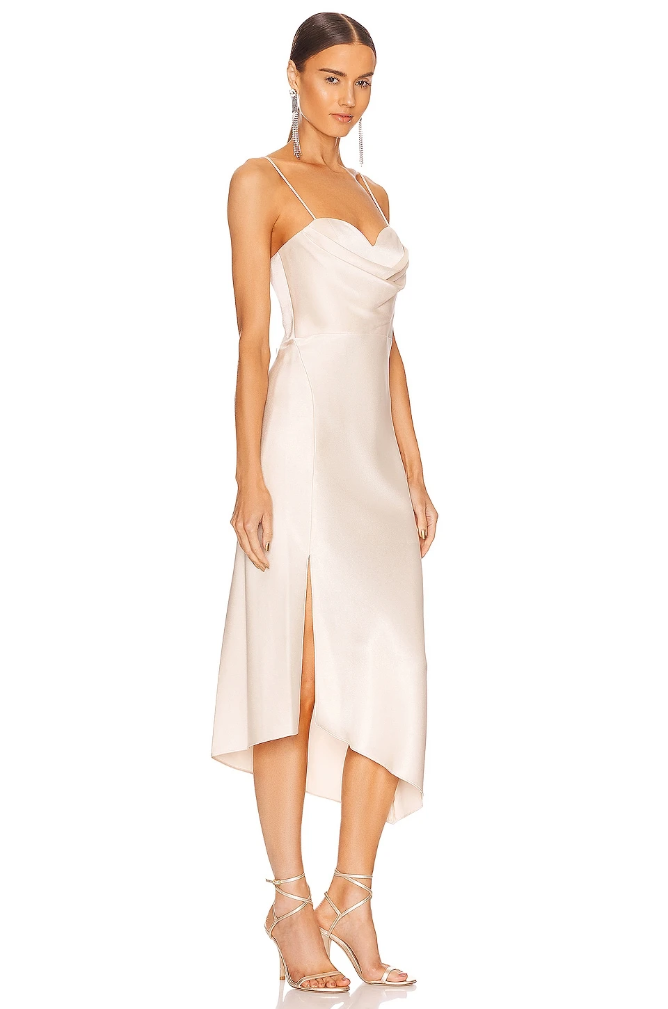 Alice + Olivia Kiyoko Midi Dress Champagne 2 Alice + Olivia Kiyoko Midi Dress Champagne - Image 2