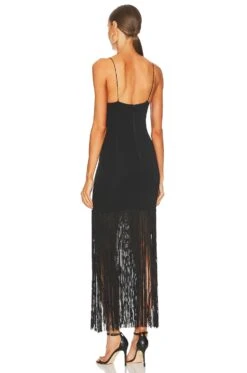 Alice + Olivia Steph Fringe Dress Black 6 Alice + Olivia Steph Fringe Dress Black -Alice + Olivia Shop ALI WD963 V3