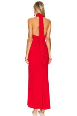 Alice + Olivia Resse Gown Perfect Ruby -Alice + Olivia Shop ALI WD969 V3
