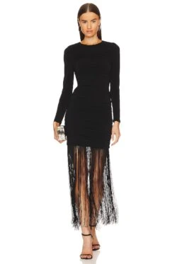 Alice + Olivia Katherina Midi Dress Black 7 Alice + Olivia Katherina Midi Dress Black -Alice + Olivia Shop ALI WD991 V4