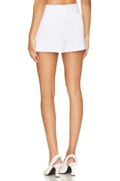 Alice + Olivia Mara Crossover Clean Short White 6 Alice + Olivia Mara Crossover Clean Short White -Alice + Olivia Shop ALI WF181 V3