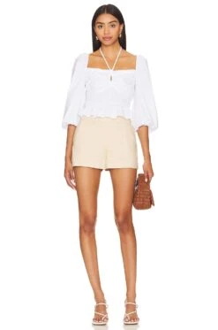 Alice + Olivia Donald Short Natural -Alice + Olivia Shop ALI WF182 V4