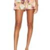 Alice + Olivia Conroy High Waist Short Juniper Floral Rose
