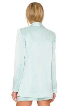 Alice + Olivia Yuriko Blazer Powder Blue -Alice + Olivia Shop ALI WO178 V4
