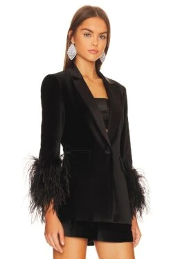 Alice + Olivia Yona Double Breasted Blazer Black -Alice + Olivia Shop ALI WO195 V3