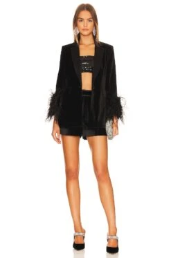 Alice + Olivia Yona Double Breasted Blazer Black -Alice + Olivia Shop ALI WO195 V5