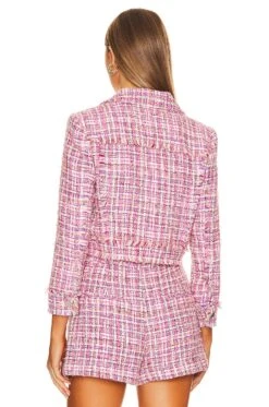 Alice + Olivia Chloe Tweed Cropped Jacket Candy Multi 9 Alice + Olivia Chloe Tweed Cropped Jacket Candy Multi -Alice + Olivia Shop ALI WO207 V3