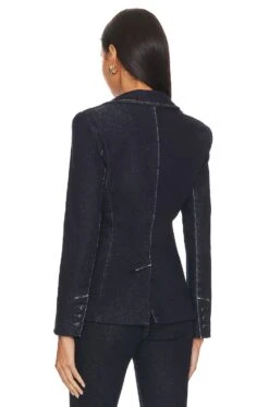 Alice + Olivia Macey Blazer Dark Rinse 8 Alice + Olivia Macey Blazer Dark Rinse -Alice + Olivia Shop ALI WO220 V4