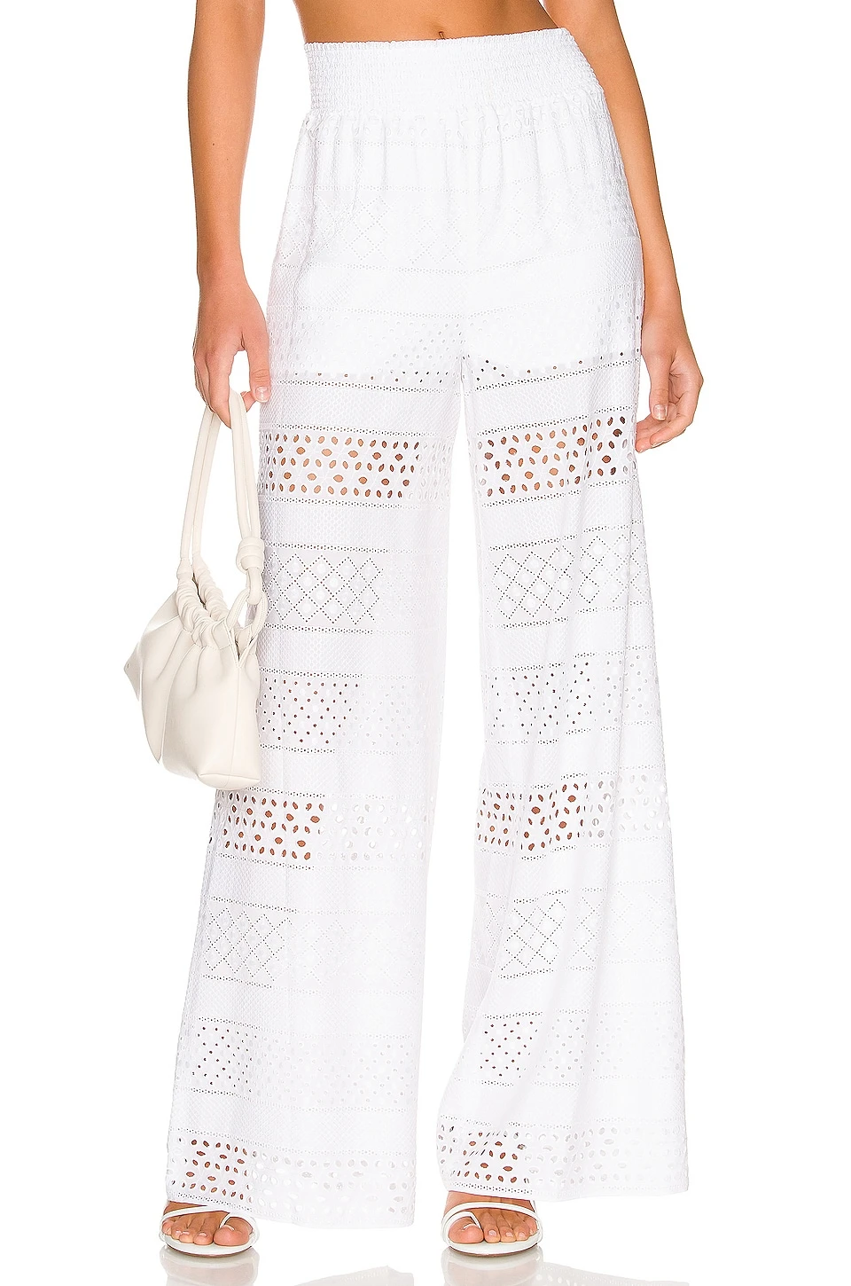 Alice + Olivia PANTALÓN RUSSELL White 1 Alice + Olivia PANTALÓN RUSSELL White