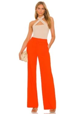 Alice + Olivia Dylan Wide Leg Pant Sienna 9 Alice + Olivia Dylan Wide Leg Pant Sienna -Alice + Olivia Shop ALI WP132 V4