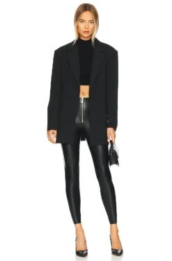 Alice + Olivia Maddox Vegan Leather Legging Black -Alice + Olivia Shop ALI WP137 V4