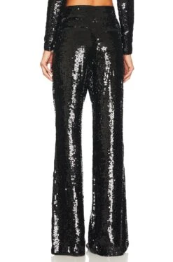 Alice + Olivia Dylan Sequin Pant Black -Alice + Olivia Shop ALI WP142 V3